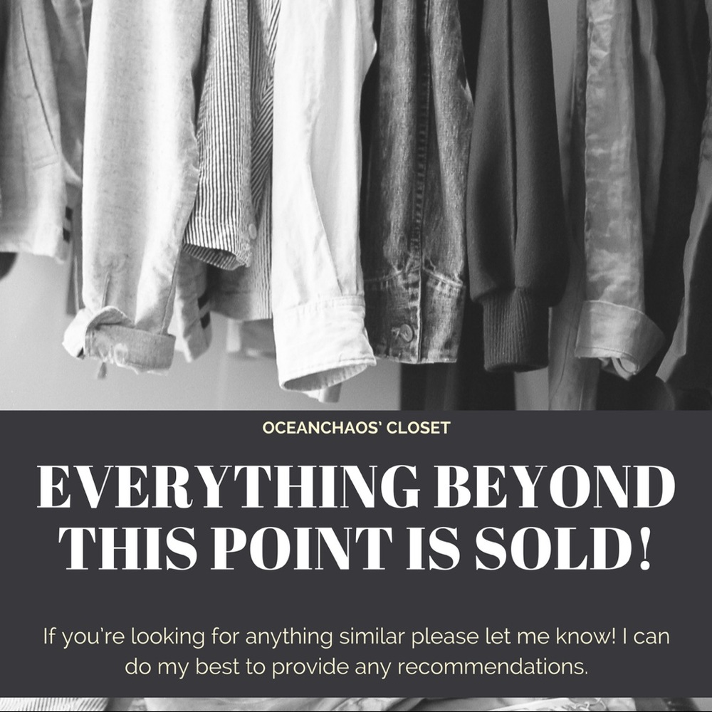 Sold beyond this point!